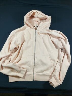 Brandy Melville Blush Pink Zip Hoodie
